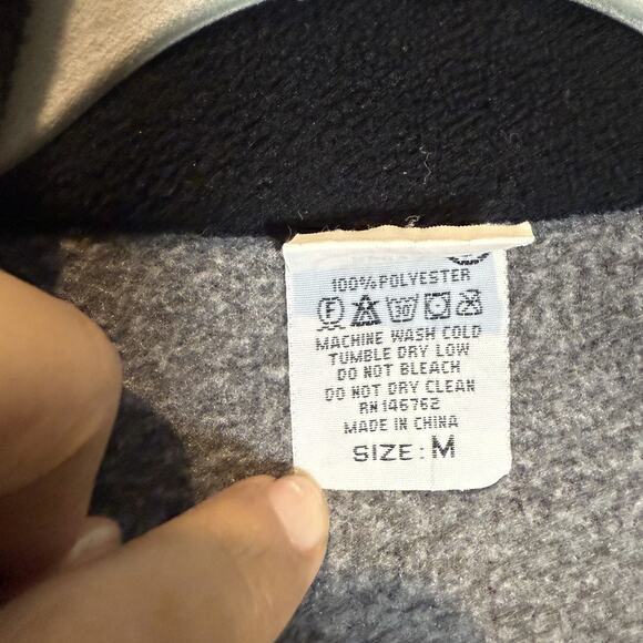 Monterey Bay Dimco Apparel Hoodie Mens Medium Gray Fleece Full Zip Mock Neck - Picture 12 of 12